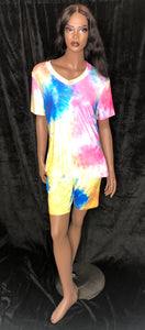 TIE DYE SHORT SET