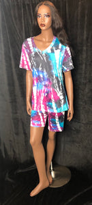 GALAXY TIE DYE SHORT SET